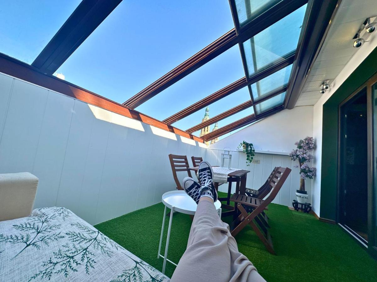 Dos Torres Atico - Solarium Privado En Calle Alfonso I سرقسطة المظهر الخارجي الصورة